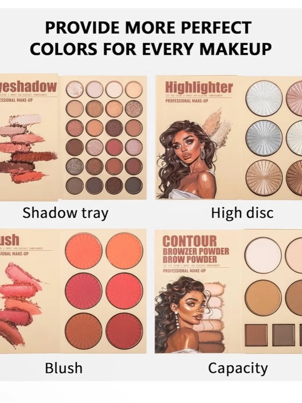 URATM Beauty Color Bomb Eyeshadow Palette - Neutral & Warm Shades
